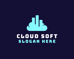 Cloud Building Sky logo design