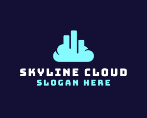 Cloud Building Sky logo design