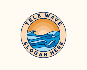 Beach Wave Resort logo design