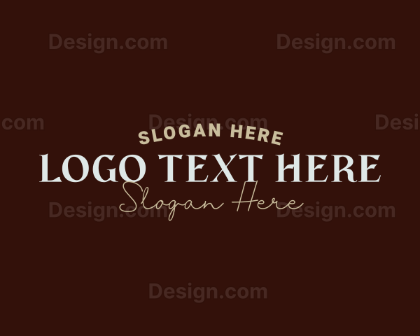 Luxury Apparel Wordmark Logo