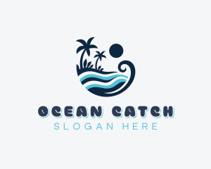 Ocean Waves Resort logo design