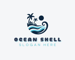 Ocean Waves Resort logo design