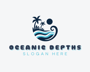 Ocean Waves Resort logo design