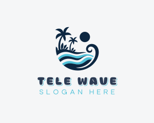 Ocean Waves Resort logo design