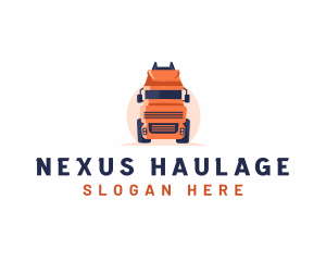 Trucking Haulage Transport logo design