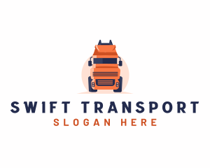Trucking Haulage Transport logo design