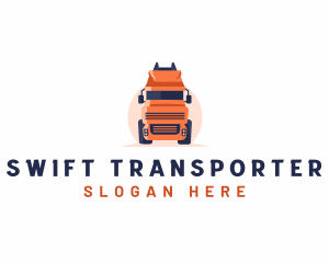 Trucking Haulage Transport logo design