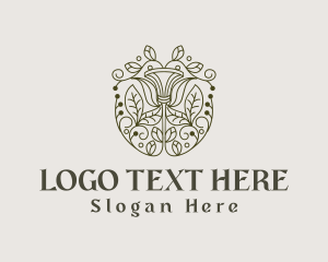 Beautiful Floral Ornament logo