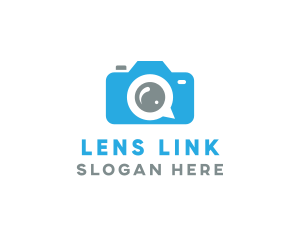 Photo Camera Lens logo design