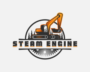 Excavator  Industrial Engineer logo design