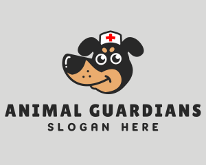 Dachshund Dog Veterinarian logo