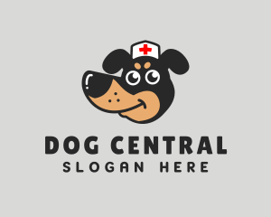 Dachshund Dog Veterinarian logo design