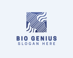 Science Waves Biotechnology logo design