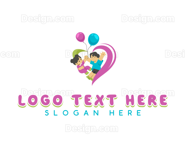 Party Balloon Children Logo