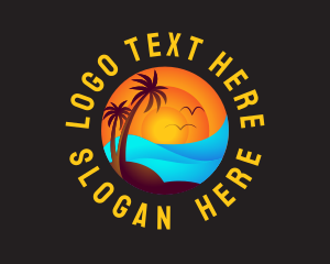 Tropical Sunset Waves logo