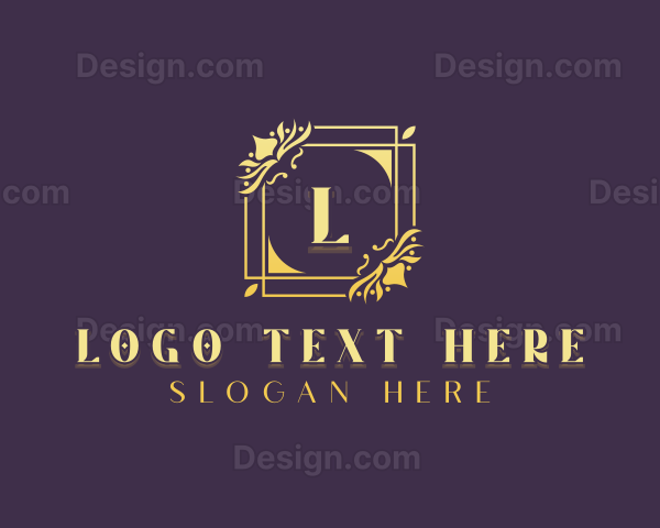 Stylish Floral Wedding Logo