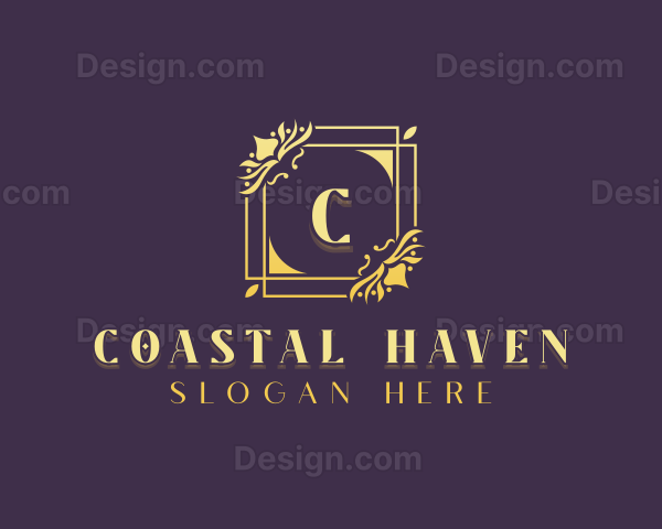 Stylish Floral Wedding Logo