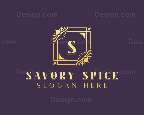 Stylish Floral Wedding Logo