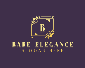 Stylish Floral Wedding logo design