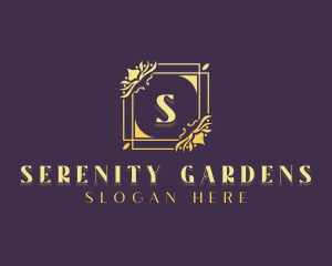 Stylish Floral Wedding logo design