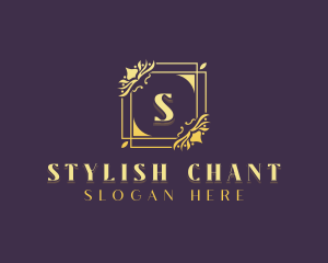 Stylish Floral Wedding logo design