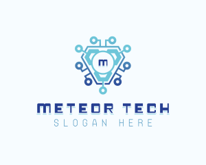 Cybersecurity Circuit Developer logo design