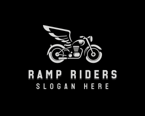 Rider Motorcycle Wings logo design