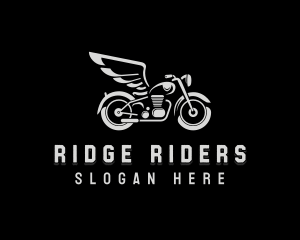 Rider Motorcycle Wings logo design