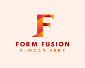 Generic Origami Tech Letter F logo design