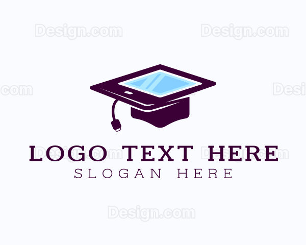 Digital Tablet Graduation Logo