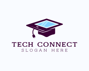 Digital Tablet Graduation logo design