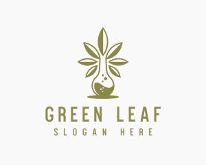 Marijuana Laboratory Flask logo