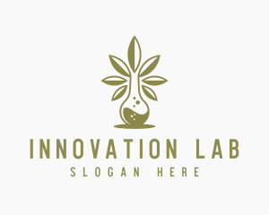 Marijuana Laboratory Flask logo