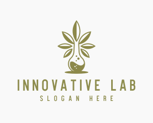 Marijuana Laboratory Flask logo