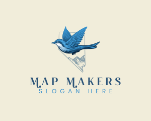 Mountain Bluebird Nevada logo design