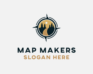 Travel Compass Outdoor logo design