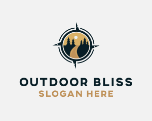 Travel Compass Outdoor logo design