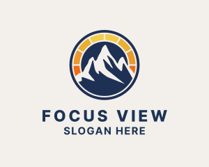 Solar Power Mountain logo design