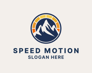 Solar Power Mountain logo design