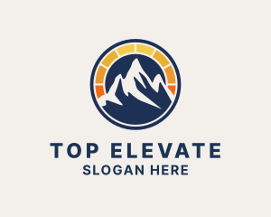 Solar Power Mountain logo design