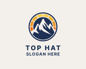 Solar Power Mountain logo design