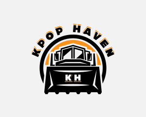 Front Loader Heavy Equipment logo design