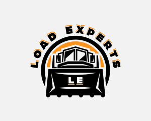 Front Loader Heavy Equipment logo design