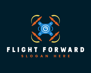 Quadcopter Aerial Drone logo
