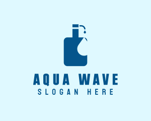 Liquid Soap Hand Sanitizer logo design