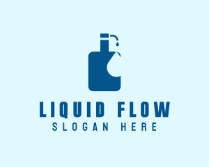 Liquid Soap Hand Sanitizer logo design