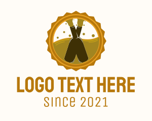 Beer Bottle Badge logo