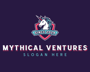 Unicorn Shield Streaming logo design