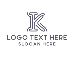 Generic Company Brand Letter K Logo