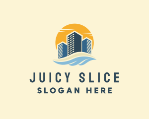 Sunny Seaside Buildings logo design